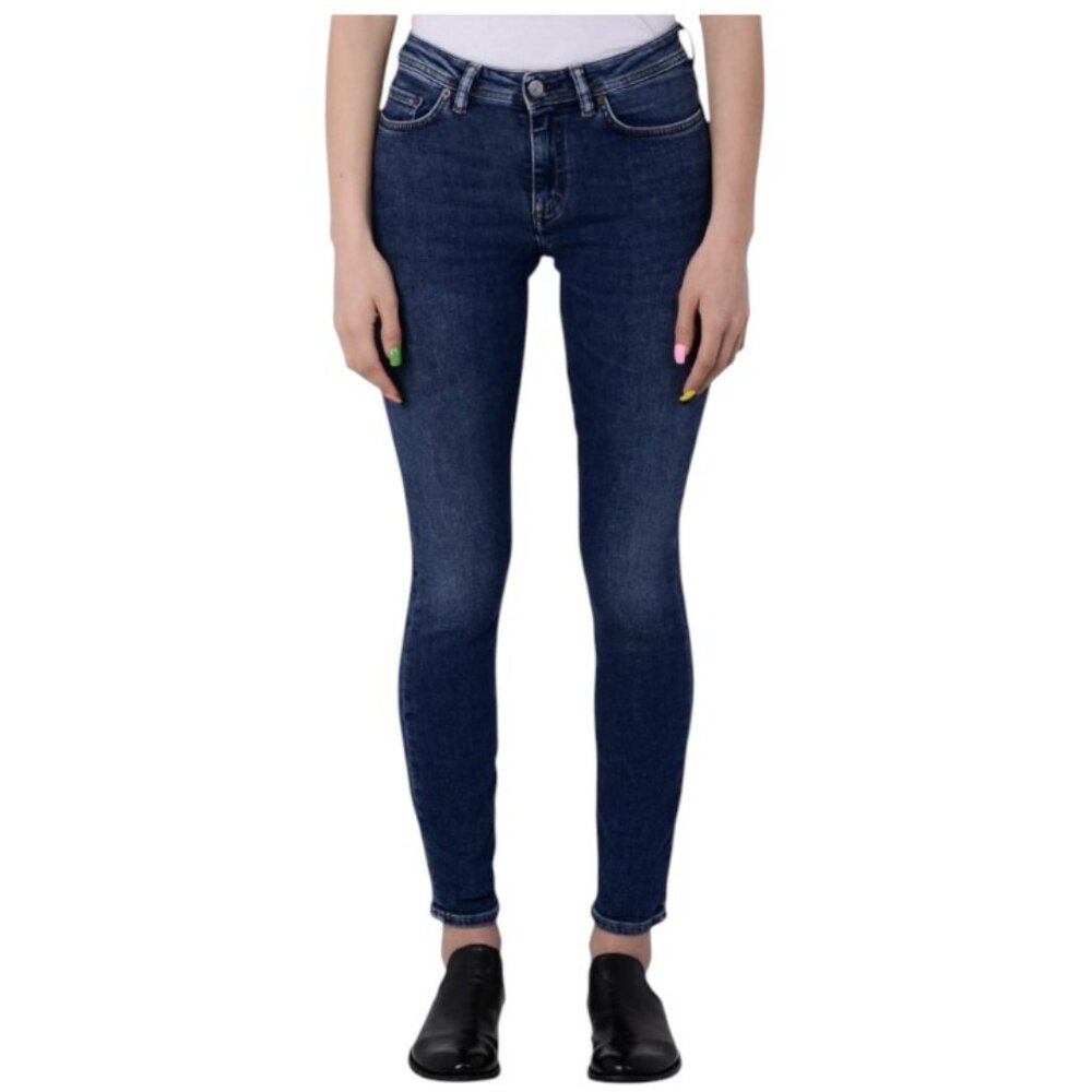 Acne Studios Climb dark blue mid-rise skinny jeans size 29